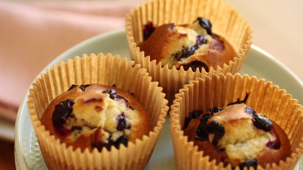 Air Fryer Blueberry Muffins