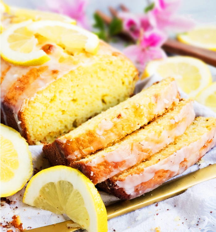 Lemon Greek Yogurt Loaf Cake